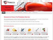 Tablet Screenshot of fireco-sa.com